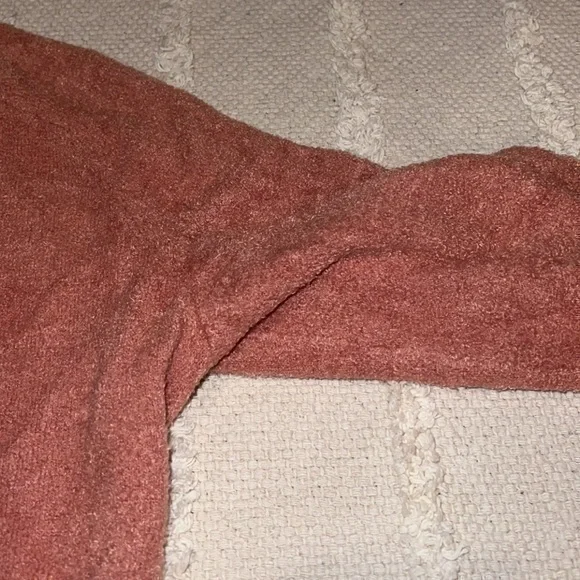 Barefoot Dreams CozyChic Lite Orange Open Front Cardigan Small - Picture 8 of 11